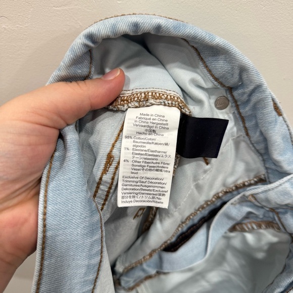 Madewell Denim High Rise Stretch Cutoff Shorts Size 33 - Picture 7 of 8